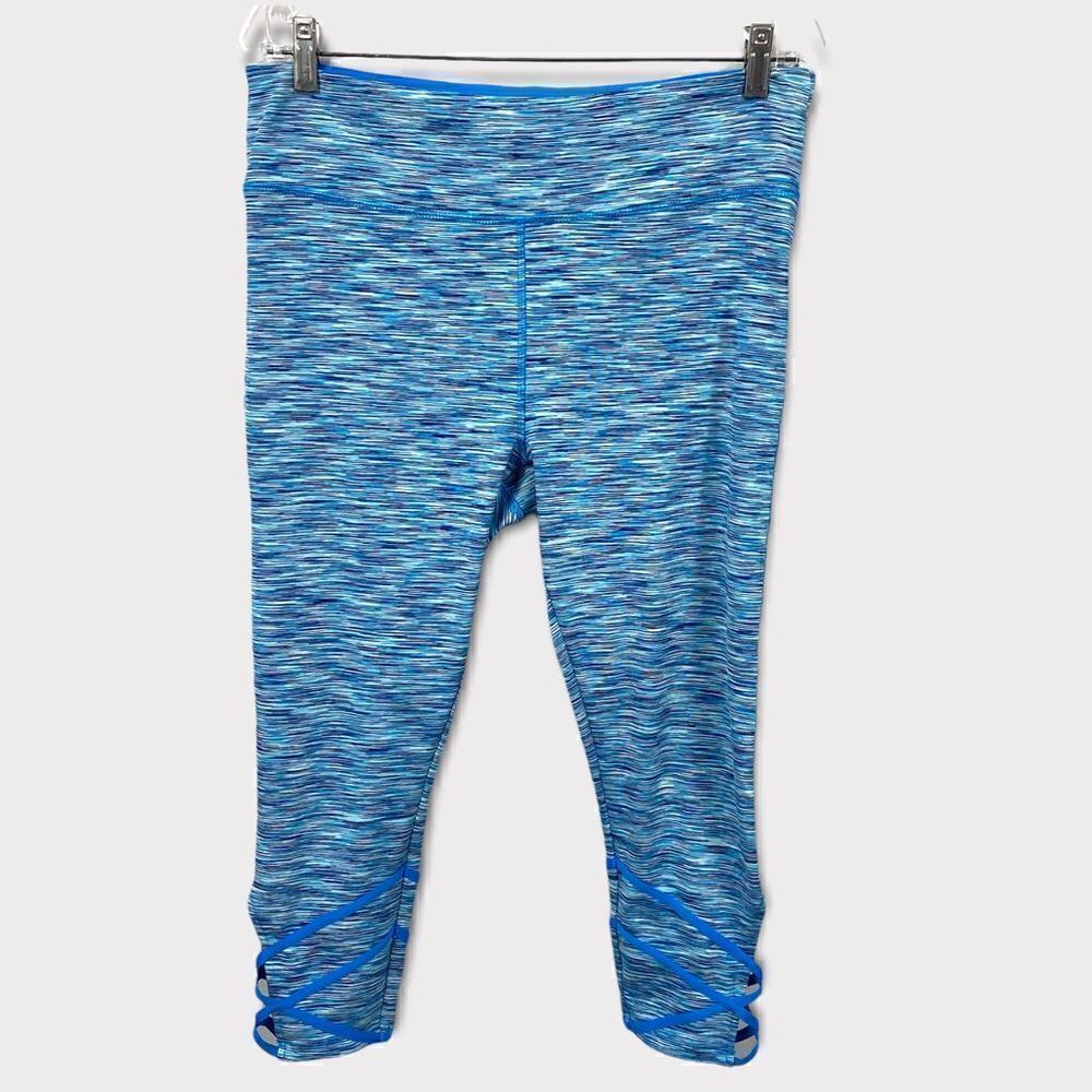 VOGO Athletica Varigated Blue Capri Leggings